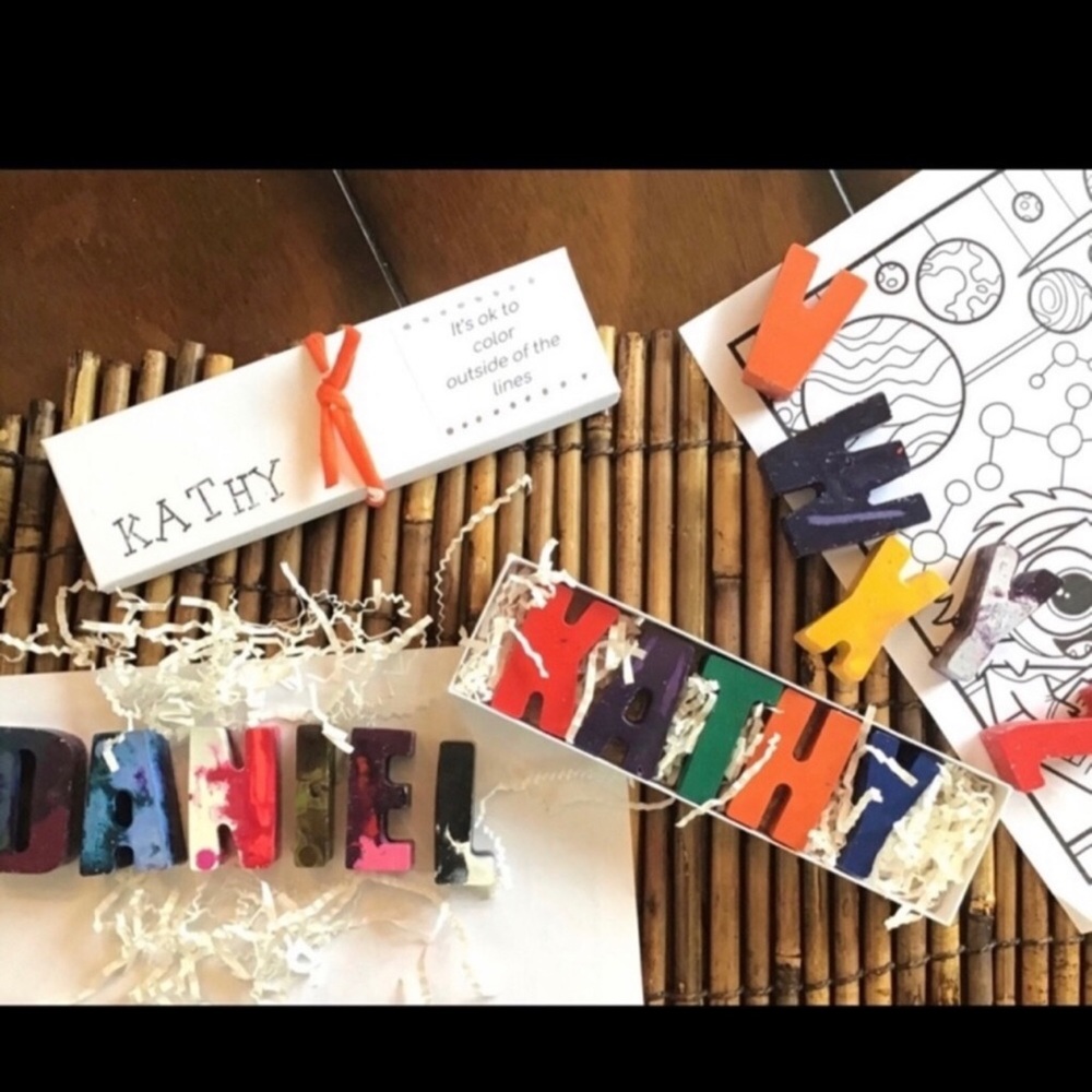 Crayons custom name - for coloring or decor  Birthday Gift